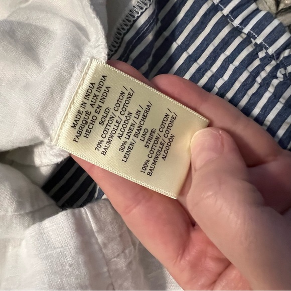 Anthropologie Porridge Linen Vest/ Striped Back - Picture 3 of 7